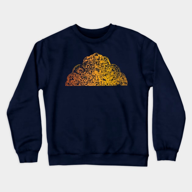 Abstract and ornamental crown emblem Crewneck Sweatshirt by Creative Art Store